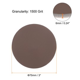 HARFINGTON 15pcs Sanding Sponge Hook and Loop Sanding Disc, 3-inch Sponge Sanding Pad 1500 Grit Hook and Loop Sanding Disc Wet/Dry for Car Wood Drywall Metal Polishing & Grinding