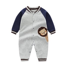 Billion Xin Baby Romper Suit Newborn Long Sleeve Jumpsuit Christening Wedding Party Outfit Photo Shooting Baby Clothing, Lion