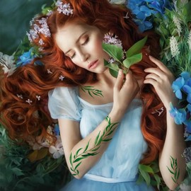 6 Sheets Temporary Tattoos Stickers Flower Leaf Plants Realistic Waterproof Women Body Face Arm Collarbone Leg Body DIY Art Decoration