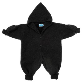 Reiff Knitted Fleece Overall Wagenanzug Organic Size 74/80 cm Anthracite, Charcoal