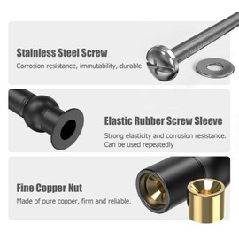 Quick Release Toilet Seat Fixings, Top Universal Toilet Seat Hinge Fittings for WC Toilet Blind Holes 2 Pack