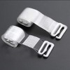 Lansonee 2 Pairs Invisible Soft Clear Non-Slip Adjustable Transparent Replacement