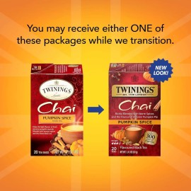 Twinings Pumpkin Spice Chai Tea Bags - 20 Count