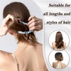 4 Pcs Set 100% Mulberry Silk Scrunchies,19 Momme Pure Silk