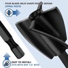 4Pcs Reusable Epoxy Mixer Attachment Durable Paint Epoxy Mixer Paddles