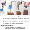 Circe-eu M8 Adjustable Furniture Leveling Feet with T-Nut 40x30mm 10pcs