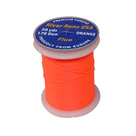 Creative Angler River Runs Fluorescent Fly Tying Floss (FlouOrange)