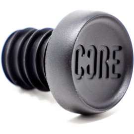 CORE Bar Ends Plugs - Resin Push-In Plugs for Scooter/Bike/BMX Universal Bar Ends for Handlebar End Caps - Black (Standard Bar)