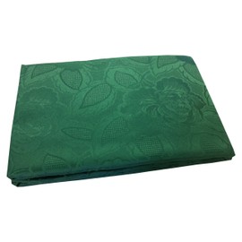 Emma Barclay Damask Rose Tablecloth, Forest Green, 50 x 70 Inch
