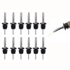 Gankarii Pack of 12pcs Stainless Steel Freeflow Pourer Spirit Pourer,