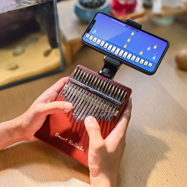 Jooleer Smart Kalimba with APP Tuning Hammer Thumb Piano 17
