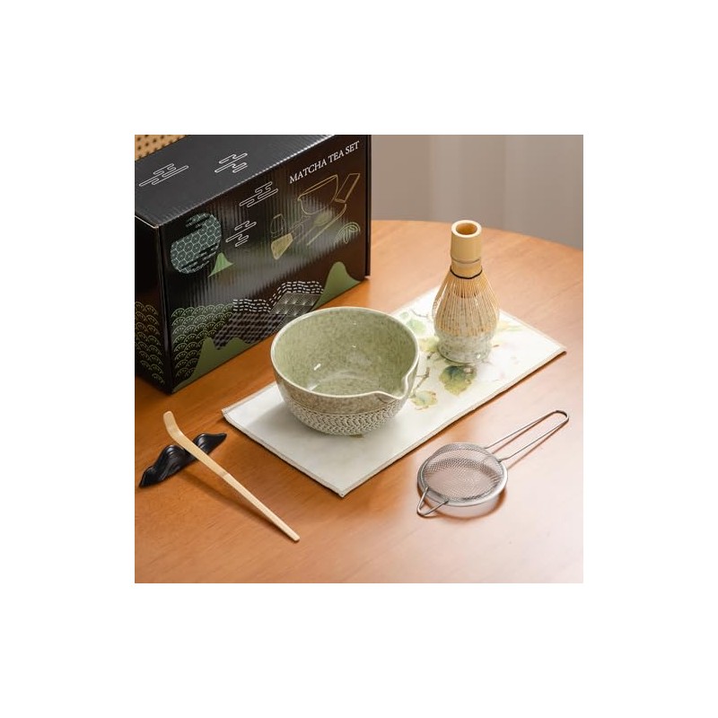 DWEHIXBUY juego de batidor matcha para ceremonia, accesorio de batidor