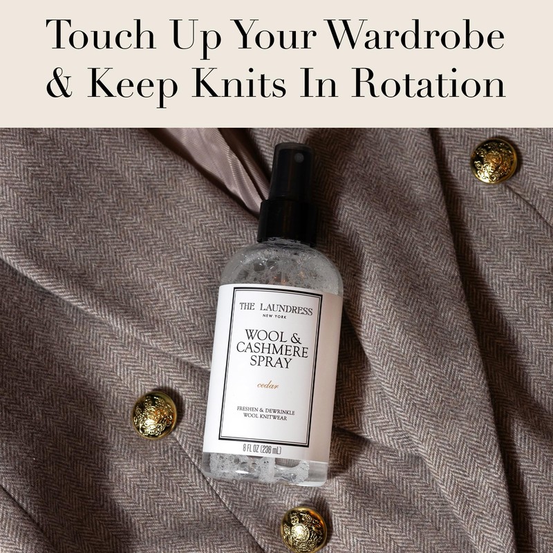 The Laundress Wool and Cashmere Fabric Spray, Wool Dewrinkle Spray,