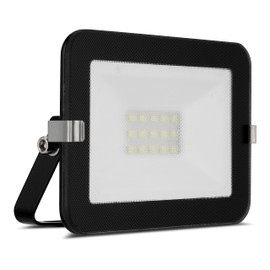 REV MIRANO LED Spotlight for Outdoor Use - IP65, LED Lamp 10 W, 900 lm, 6500 K - Ideal for Yard Driveways, Garages & House Entrances - Black