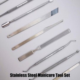 9 Stück Eingewachsene Zehennägel Werkzeug Set,Pre Edelstahl Maniküre & Pediküre Kit,Eingewachsene und Nagelfeile Nagelschieber Nagelfeile Fußpflege für Schwielen Maniküre Pediküre Körperpflege