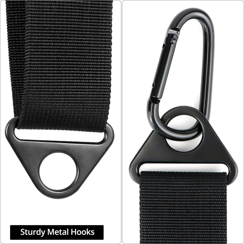 QWORK 4 Pack Heavy-Duty Kayak Wall Hanging Storage Strap -