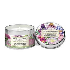 Michel Design Works Soy Wax Candle in Travel Tin Size, Deborah's Garden