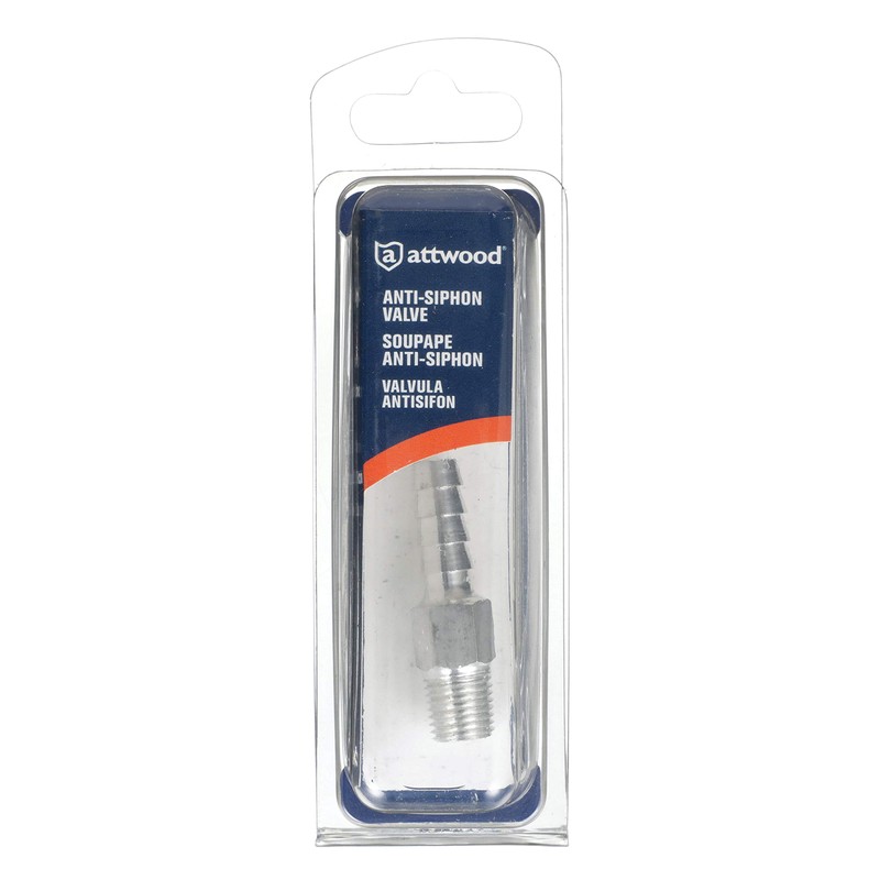 Attwood 88FAS014-6 Fuel Tank Fitting — Male Thread, Anti-Siphon Valve,