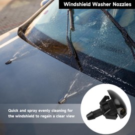 Front Windshield Wiper Washer Nozzles Spray Jet - Compatible for Nissan Altima 2002-2006 for Nissan Frontier 1998-2004 for Nissan Xterra 2000-2004 - Replace Part 289313S500 - Set of 2