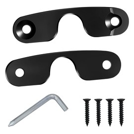 Aluminum Alloy Sun Visor Repair Kit, DaKuan Upgraded Heavy Duty Sun Visor Clips Compatible with Jeep Wrangler JK 2018/ Wrangler 2018-2023/ Gladiator 2020-2023