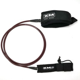XM SURF MORE Surfboard Leash - Knee/Calf Surf Leash for Short Boards & Long Boards - Adjustable, Ultra-Strong Strap for Leg Support - Regular Strength Cord (.270in) - USA Made
