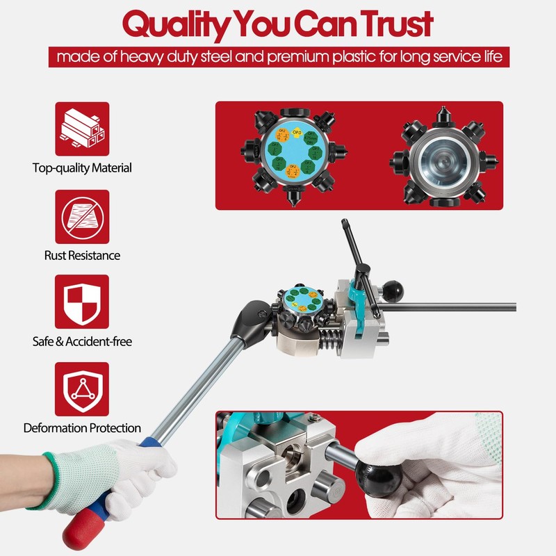DearChan Professional Brake Line Flaring Tool- 45 Degree Set -