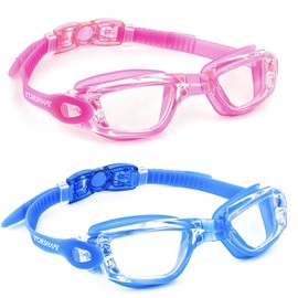 Vorshape Swim Goggles 2 Pack Anti Fog Swimming Goggles, No Leaking UV Protection Pool Goggles for Adult Men Women Youth ﻿