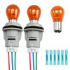 KPALAG 2-Pack Front Turn Signal Light Socket with Bulbs and