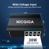 NICGIGA 8 Port Industrial Gigabit PoE Switch DIN-Rail, with 8
