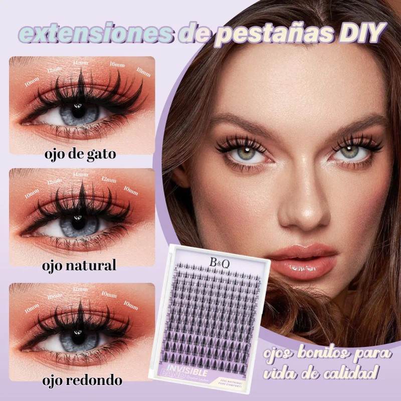 Kit De Extensiones De Pestañas Raíces Invisibles B&q