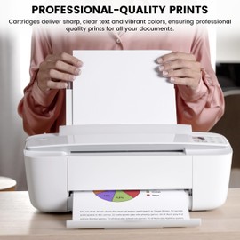 Compatible with HP 64XL Ink Cartridges Combo Pack for HP 64 XL Works with HP Envy Printers (1 Black, 1 Tri-Color)