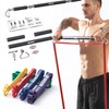 GEKU FIT Resistance Band Bar, Length-Adjustable Detachable Heavy Duty Workout