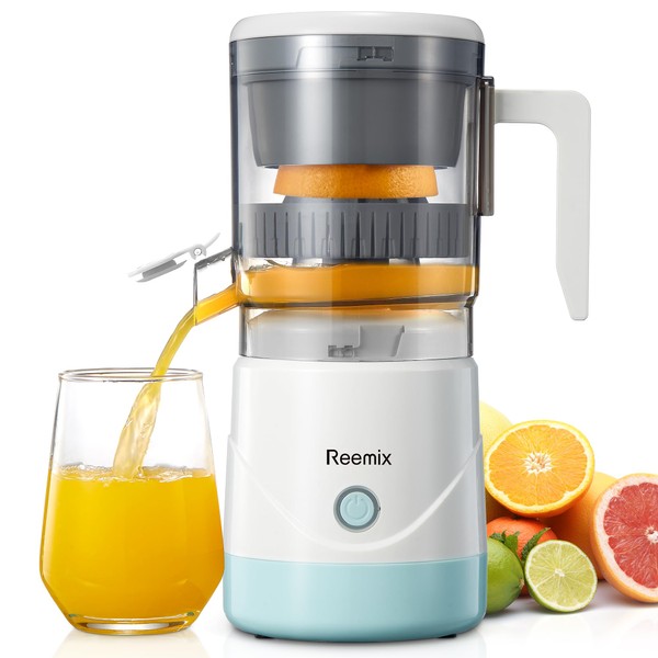 Reemix Electric Citrus Juicer, Reemix Full-Automatic Orange Juicer Squeezer for
