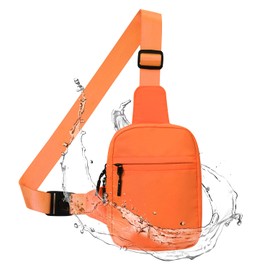 GEEAD Small Sling Bag for Women and Men Mini Crossbody Phone Chest Bag Waterproof Nylon Shoulder Bag Gym Travel