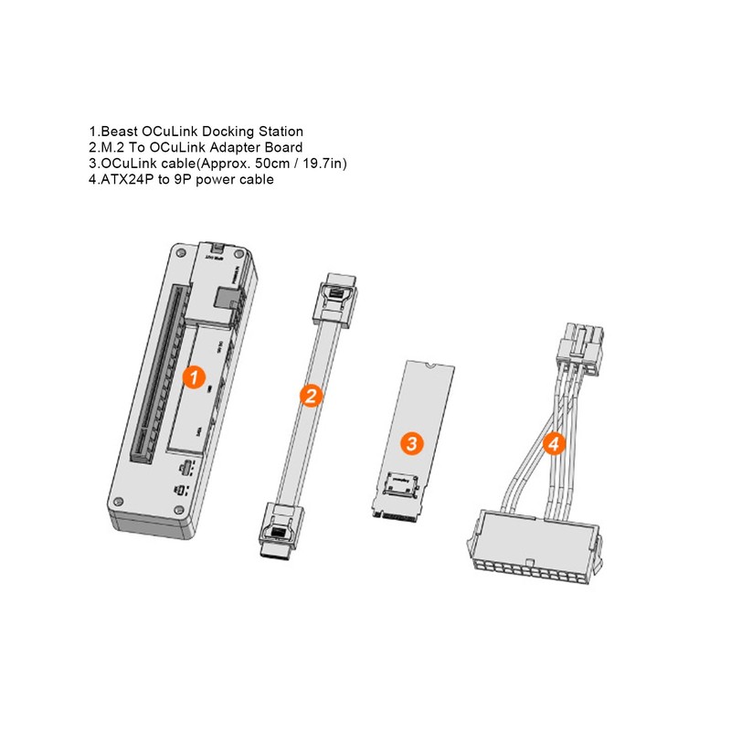 Laptop External Independent Video Card Dock for PCIE M.2 M