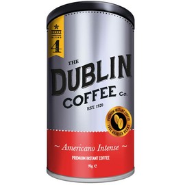 Dublin Coffee Co. | Irish | Premium Dark Roast Instant Coffee | Resealable 95g Tin | Smooth Taste | 100% Arabica Coffee | Barista Quality | Roasted In Ireland