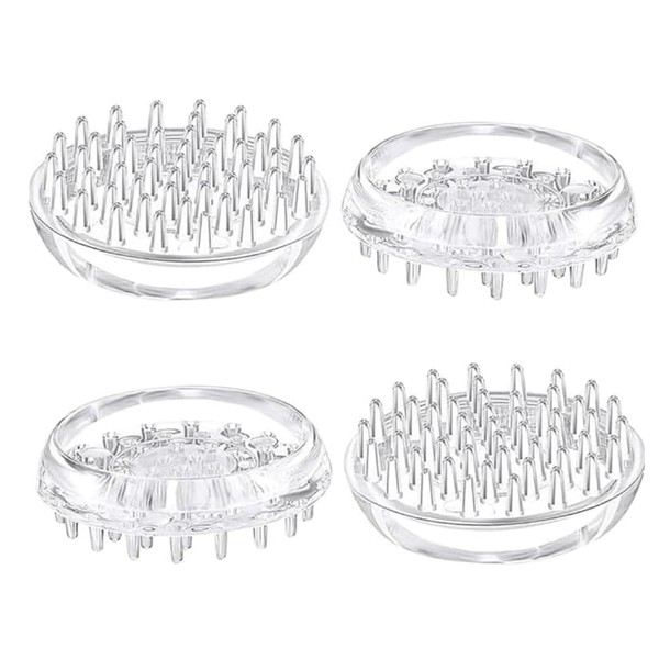 Spiked Caster Cups 4 pack 45mm Round Clear Furniture with
