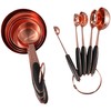 Leadigol Copper Measuring Cups and Spoons Set, Coffee Baking Tool