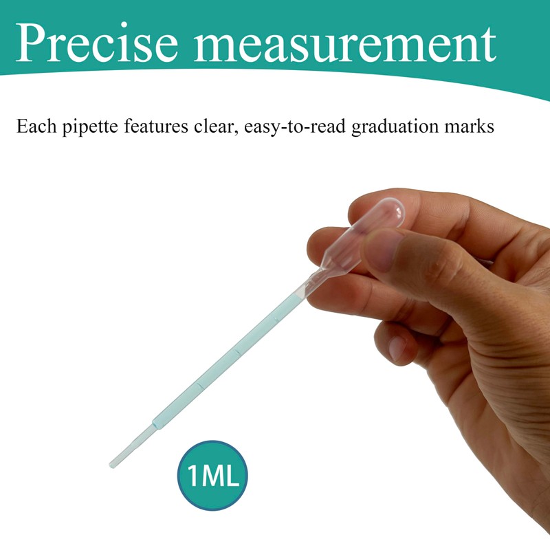 HPWFHPLF 100 Pack Disposable Transfer Pipettes, Plastic Pipettes with Graduated