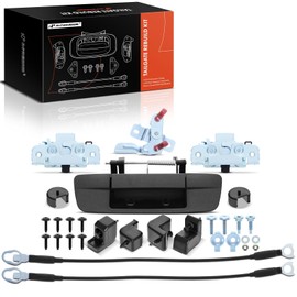 A-Premium 30-PC Tailgate Rebuild Kit Compatible with Dodge Ram 1500 2009-2010, Ram 2500 3500 2010 & Ram 1500 2500 3500 2011-2012, Tailgate Handle Latch Bracket Cable Bushing Bumper Bolts