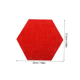 Operitacx Felt Message Board Felt Board Memo Board for Peel and Stick Decorative Notice Board Vision Board Display Wall Tiles Made of Felt Memorandum Red Medium Feel Office Pack of 12