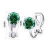 Philip Jones May (Emerald) Birthstone Clip On Earrings Created with