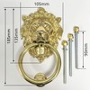 Jones Interiors x 1 Large Lion Head Door Knocker. Large
