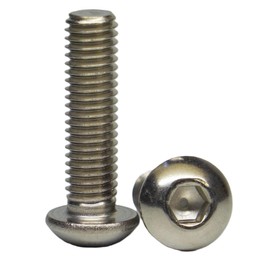 AGBERG - M6 x 30 pan head screws with hexagon socket - flat head screws [10 pieces] made of stainless steel A2 V2A, rust-proof - ISO 7380-1