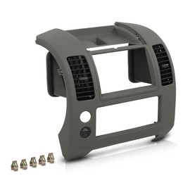 ANDPLAY Center Dash Console Panel Trim Compatible with Nissan Frontier 2005 2006 2007 2008 2009 2010 2011 2012 2013 2014 2015 2016 2017 2018 2020 Instrument Panel Trim 68259ZP16D Gray