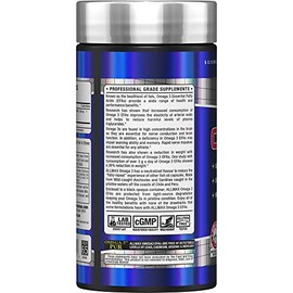 Allmax Nutrition Omega 3 concentrado de aceite de pescado de agua fría ultra puro, 180 unidades