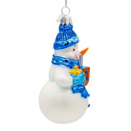 Kurt Adler 4.25-Inch Noble Gems™ Glass Hanukkah Snowman Ornament