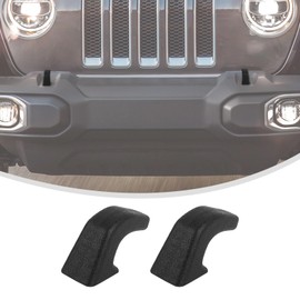 Linskip Tow Hook Covers for Jeep Wrangler 4XE JL JK & Gladiator JT (2007-2025) - Rubber Sleeve Protectors for Front Bumper, Exterior Accessories(Black)