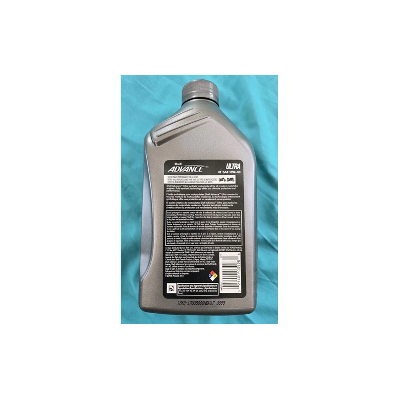SHELL ADVANCE DUCATI DUCATI SYNTHETIC MOTOR OIL 10W40 1L GENUINE