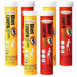 Everteen Diet Talk Fizzy Diet Garnicia Lemon Flavor + Pomegranate Flavor, 3 Sets, 18 Tablets / 에버틴 다이어트톡 발포다이어트 가르니시아 레몬맛 + 석류맛, 3세트, 18정